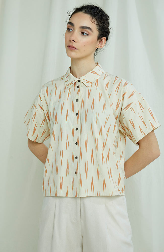 Blouse Dylan Ikat Off White 3