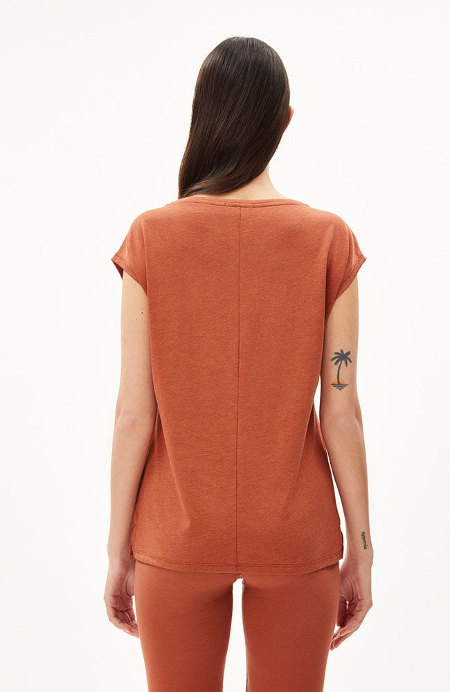 Jilaa T-Shirt Oranje Bruin 2