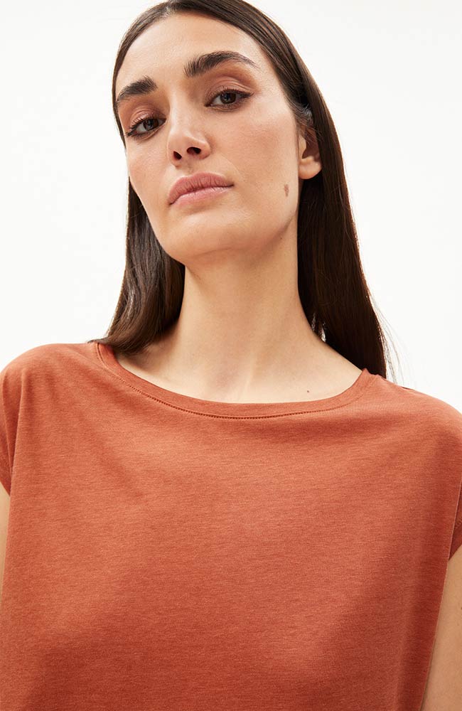 Jilaa T-Shirt Oranje Bruin 3