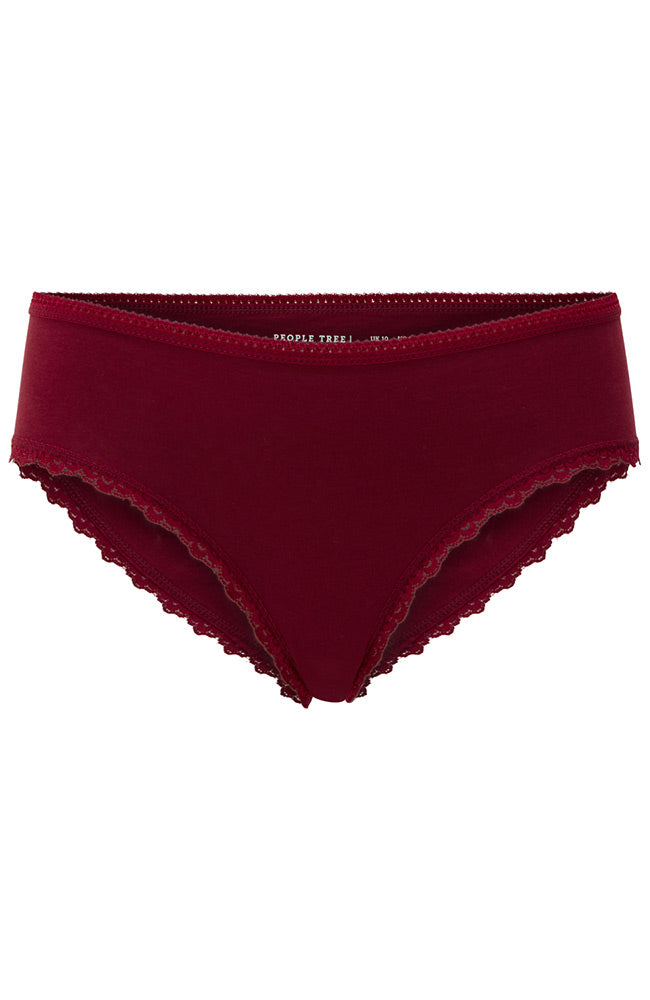 Hipster Lace Donkerrood 1