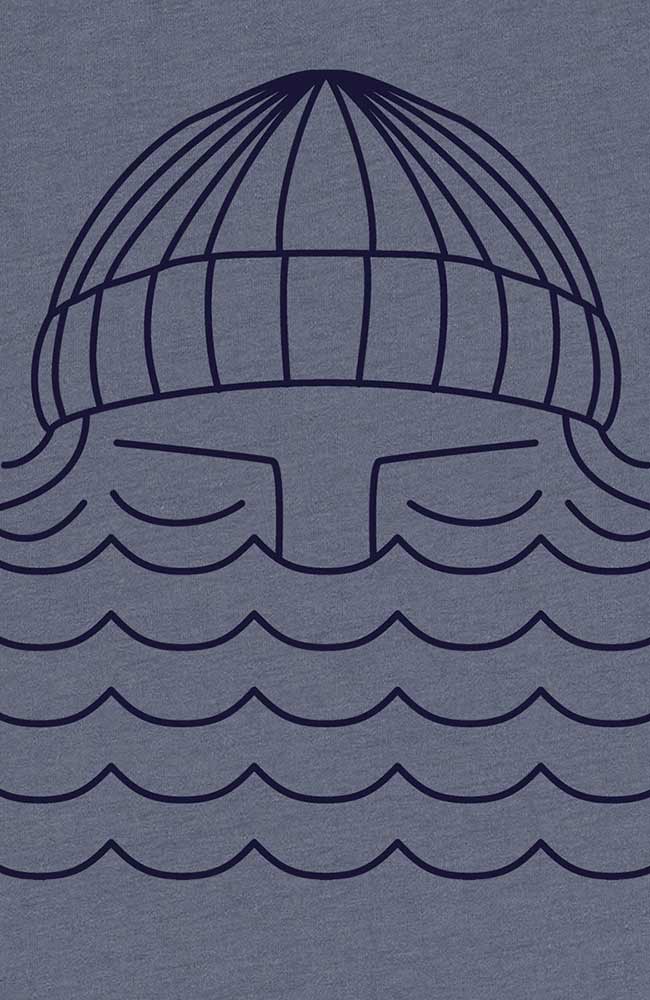 T-Shirt To The Sea Tee Storm Grau 2