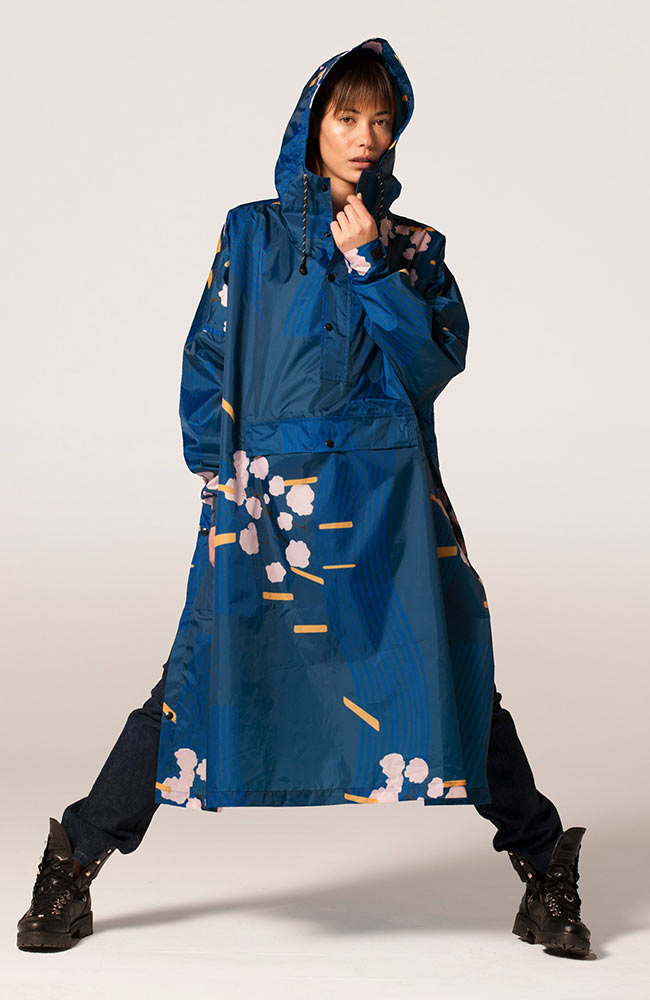 Poncho Rainkiss Blossom Blue 2