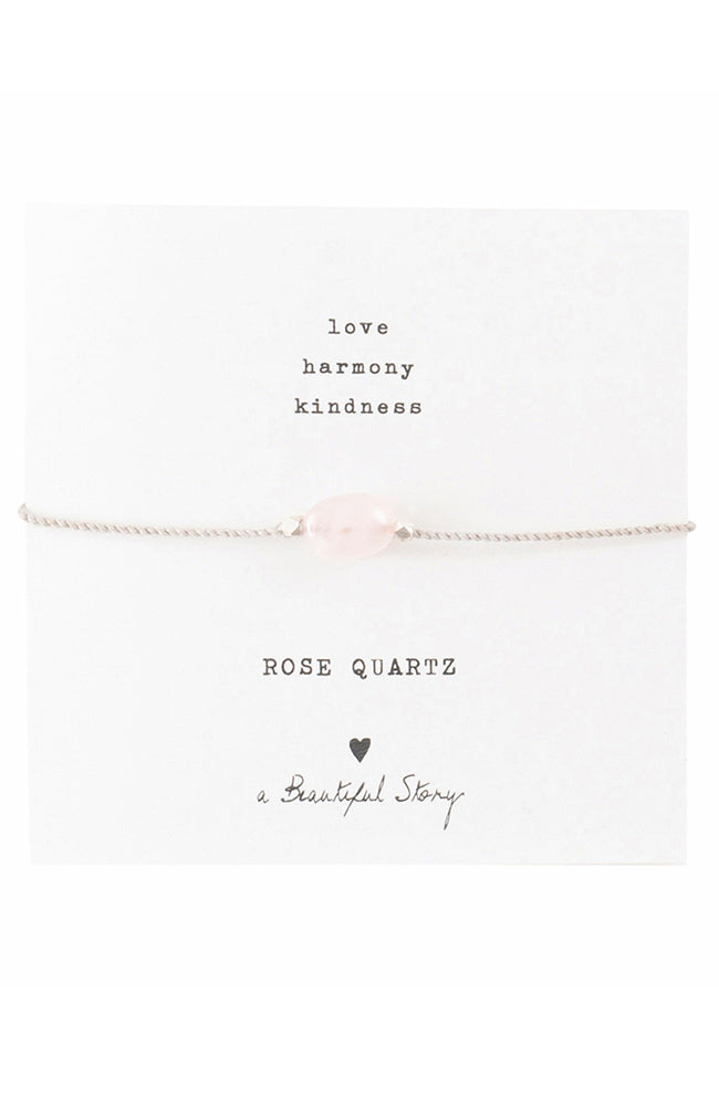 Bracelet Gemstone Cards Rose Quartz 2