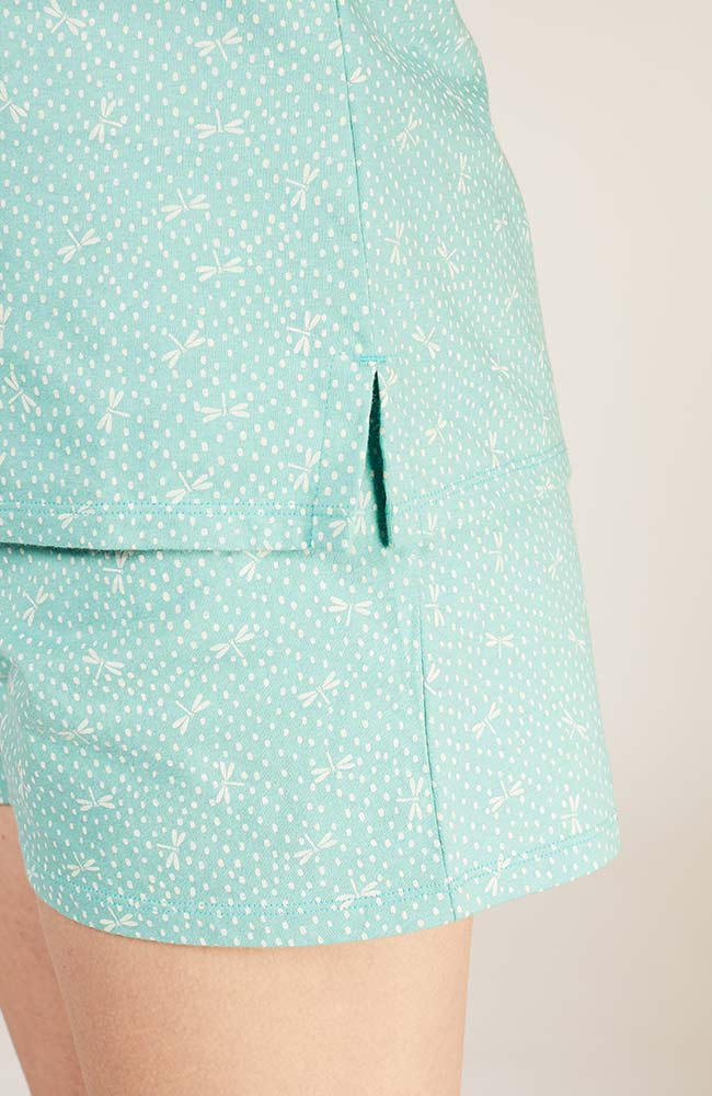 Pyjama-Shorts Libelle Blau 5