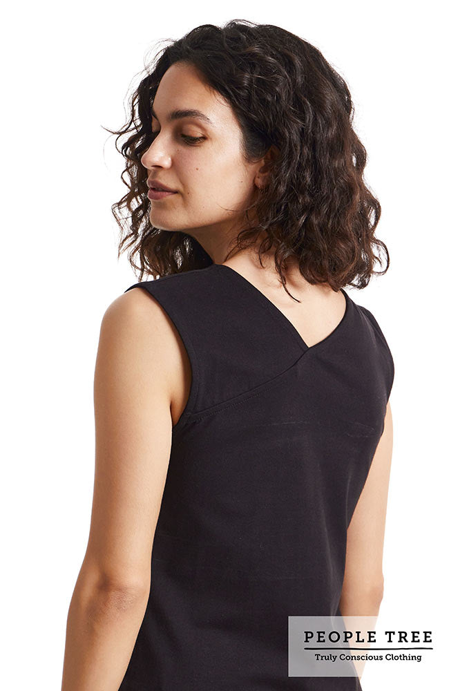 Top Yoga V-Back Vest Zwart 1