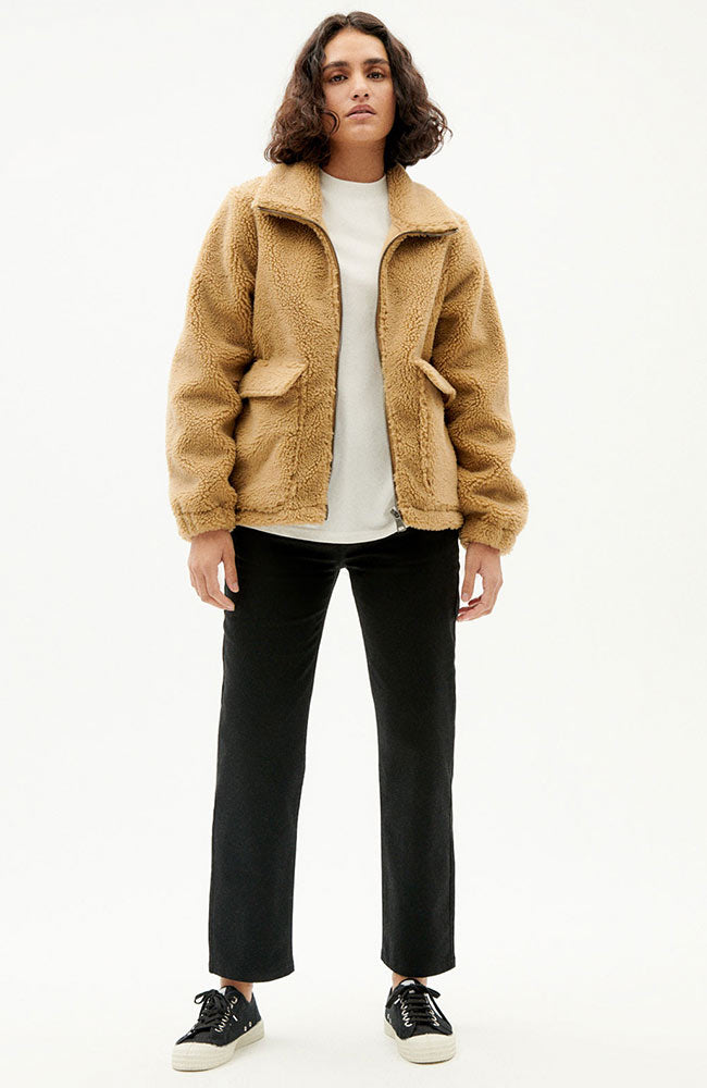 Teddy Coat Sophie Brown 2