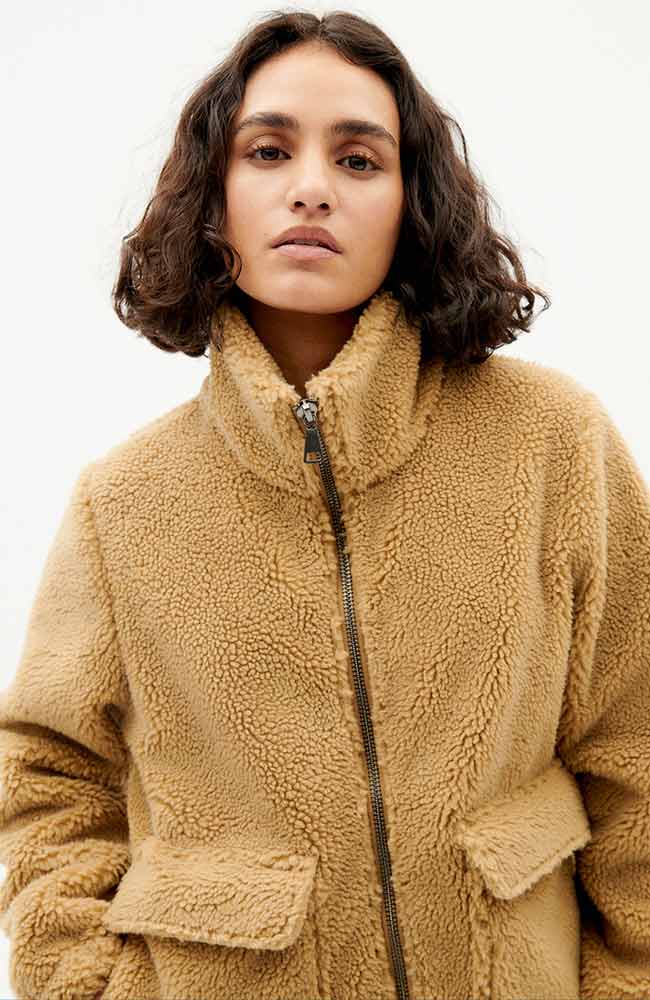 Teddy Coat Sophie Brown 5