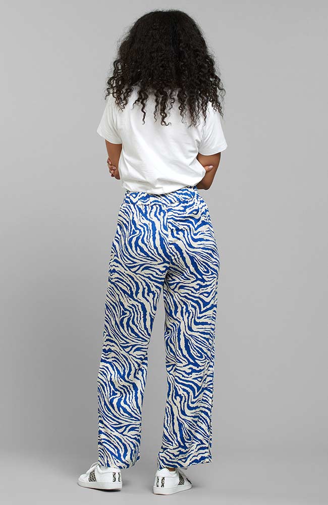 Broek Koster Zebra Wit & Blauw 1