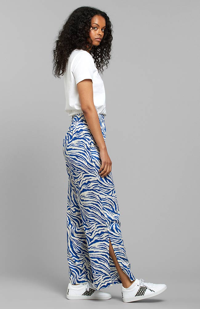 Broek Koster Zebra Wit & Blauw 2