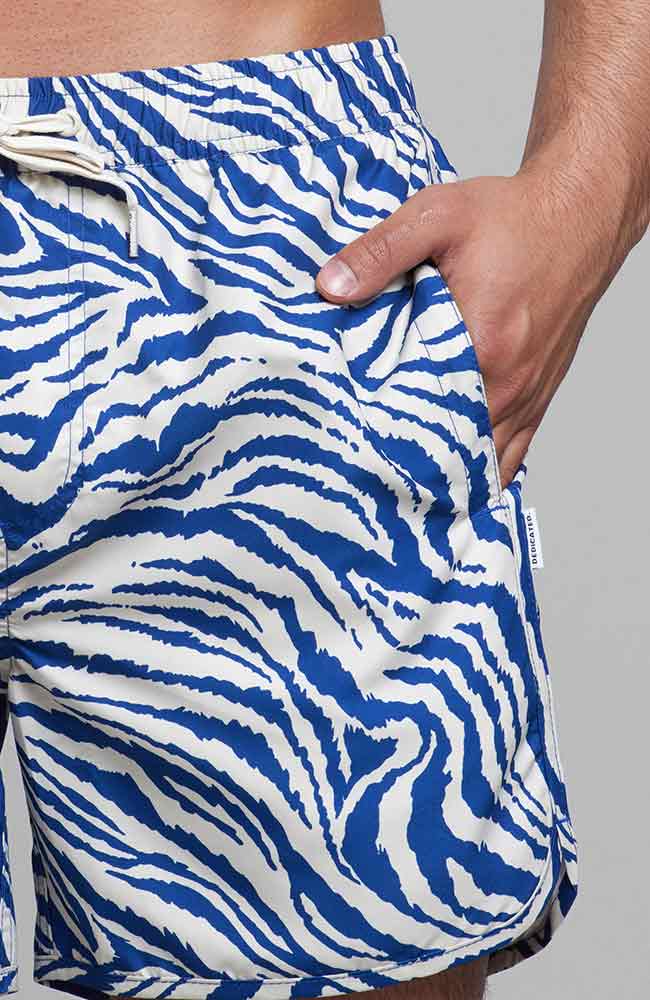 Zwemshort Zebra Wit & Blauw 1