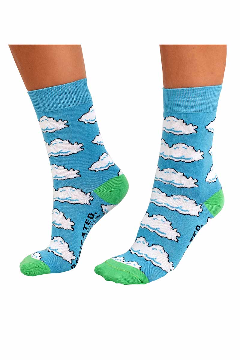 Socks Clouds Blue 1