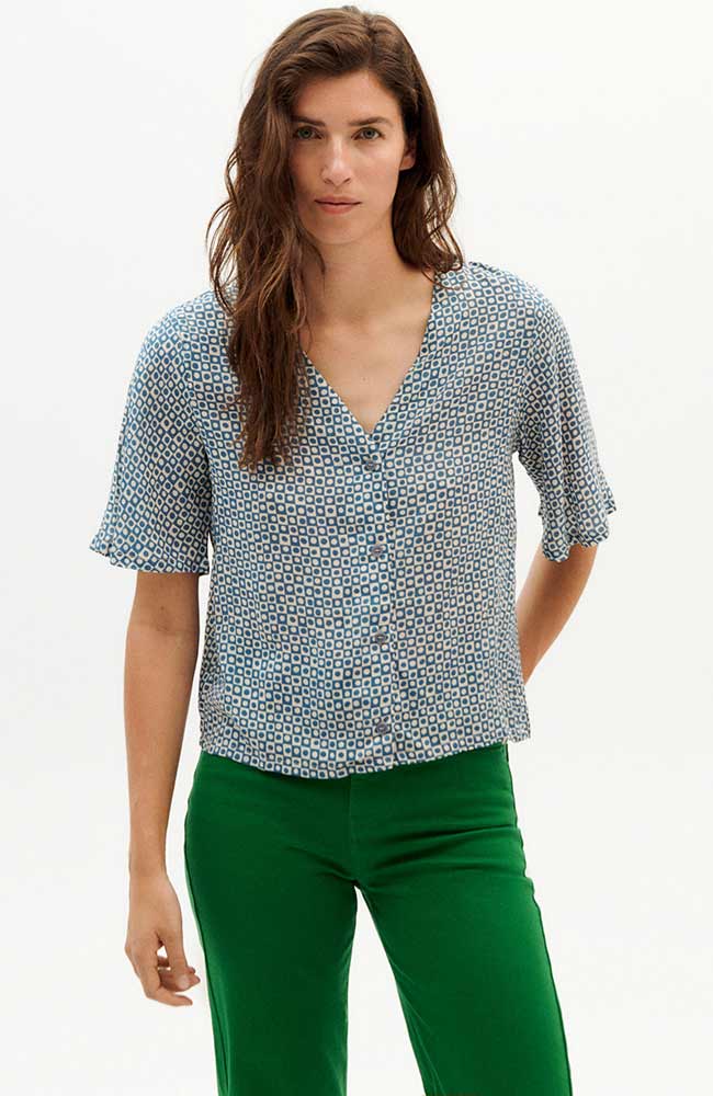 Blouse Dragonfly Spots Blauw 4