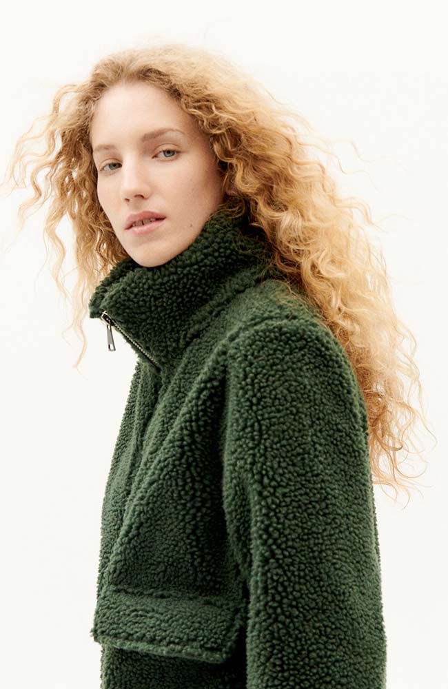 Manteau Sophie Teddy Vert 4