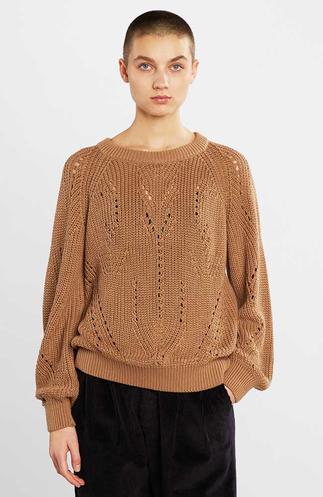 Knitted Sweater Oceklbo Brown 1