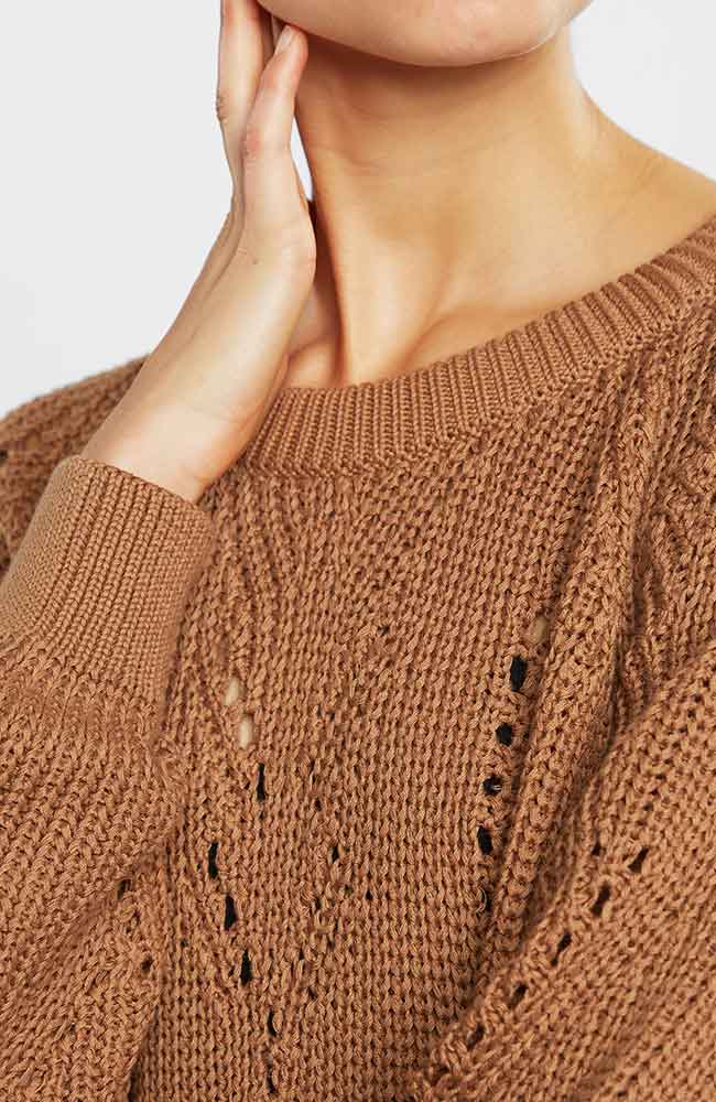 Knitted Sweater Oceklbo Brown 4