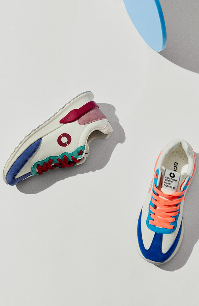Sneaker Prince Weiß, Blau & Orange 2