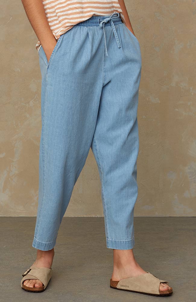 Broek Lourdes Relaxed Fit Blauw 3