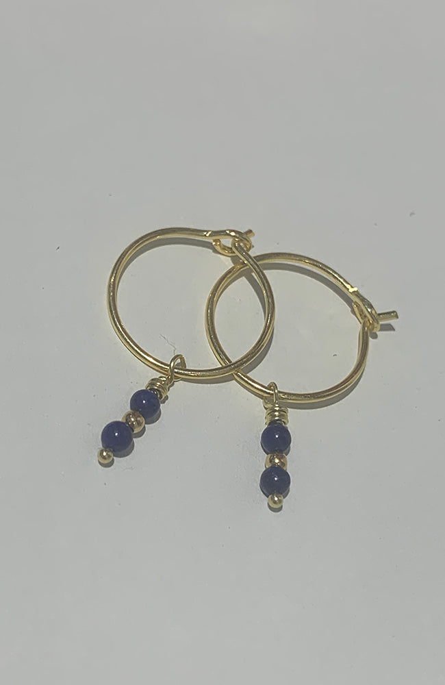 Earrings Louis Lapis Lazuli Gold 2