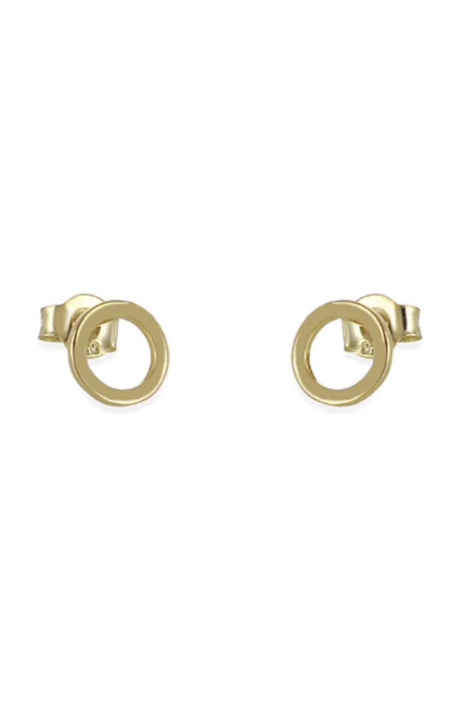 Earrings Round Gold 1