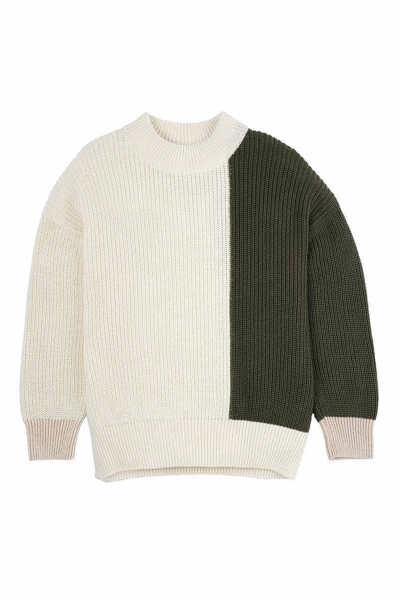 Sweater Soho Off-White Green 1