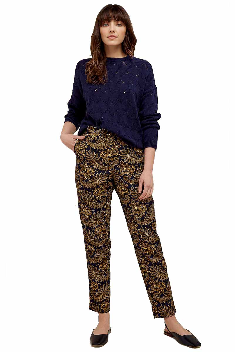 Broek V&A Rosa Zwart Goud 3