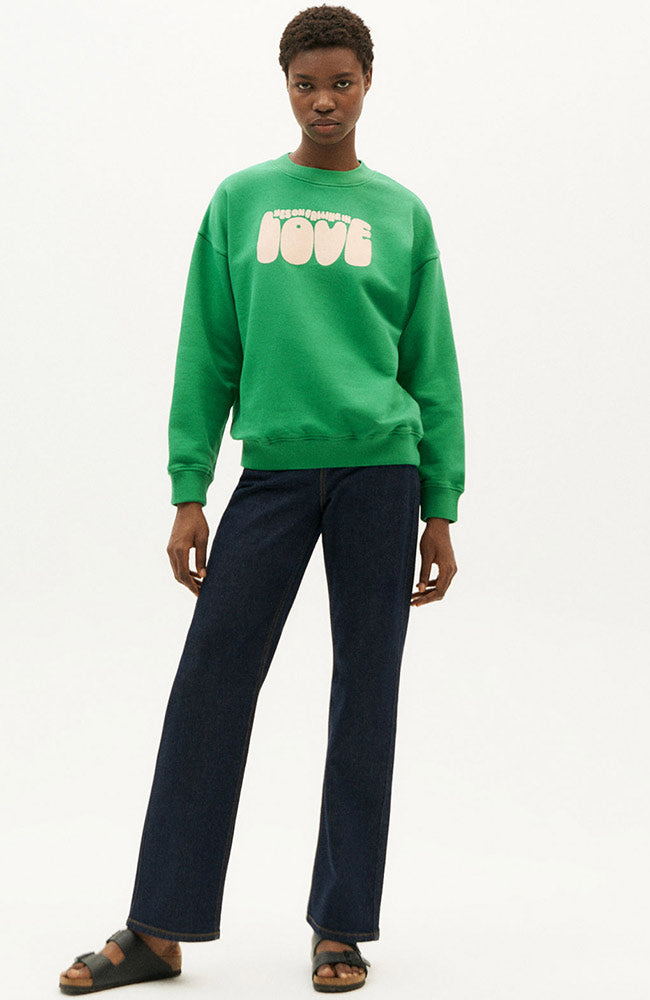 Sweatshirt Ja Liefde Groen 3