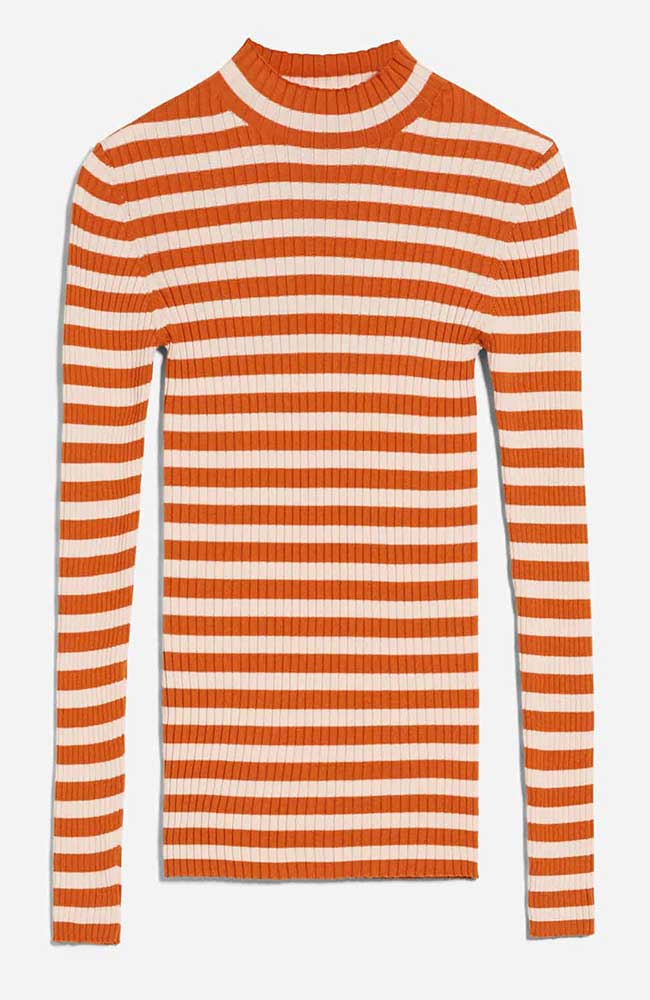 Trui Alaani Striped Orange Cream 6