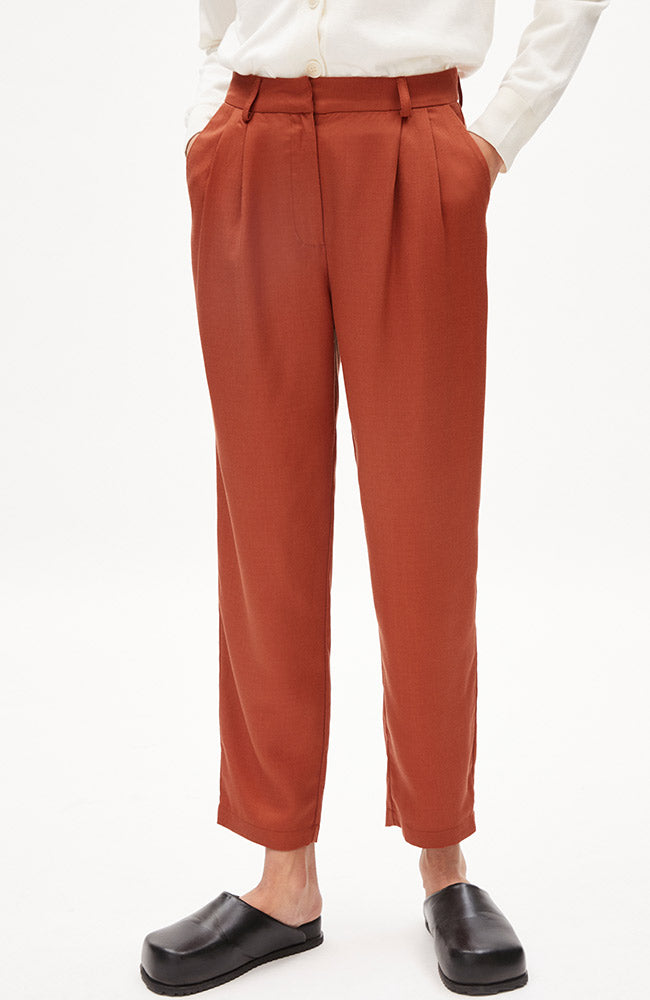 Aretaa Pants Orange Brown 3