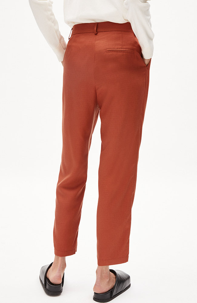 Aretaa Pants Orange Brown 4