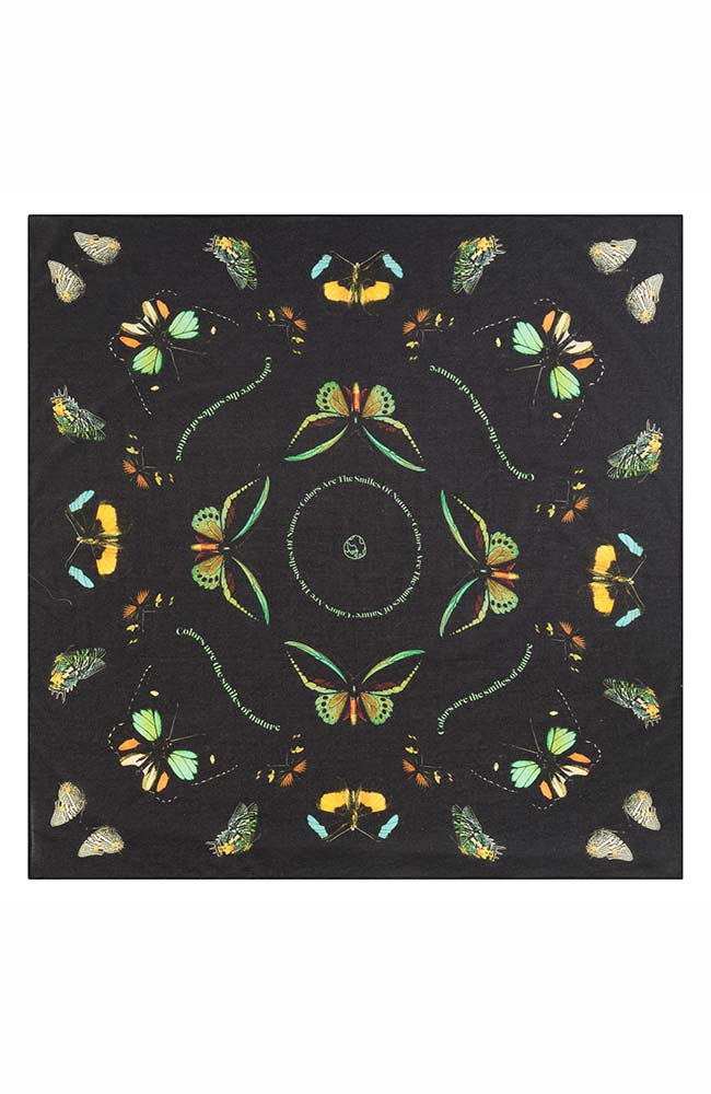 Bandana Echarpe Kullavik Papillon Noir 3