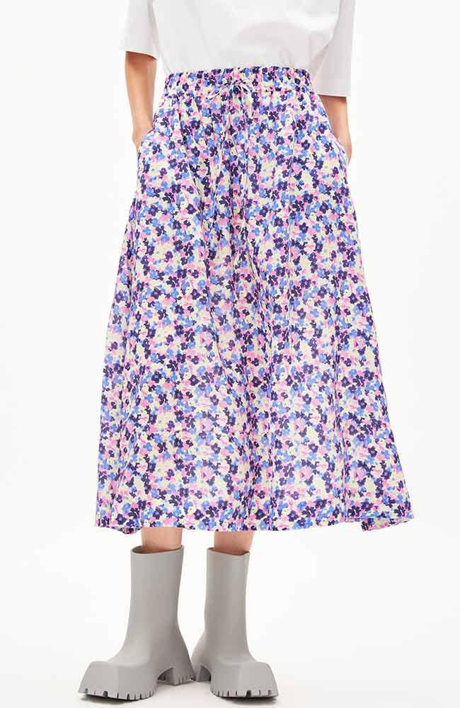 Skirt Elodia Multi Floral Purple 1