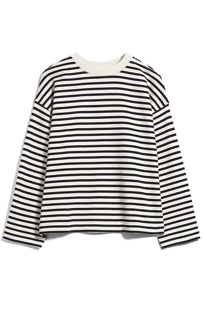 Frankaa T-Shirt Stripe Zwart Gebroken Wit 6