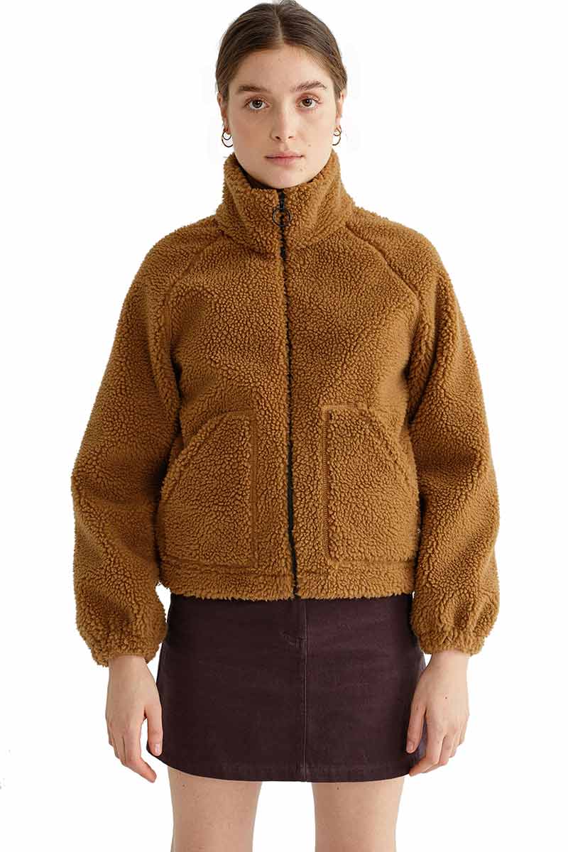 Teddy Jacket Hebe Brown 5