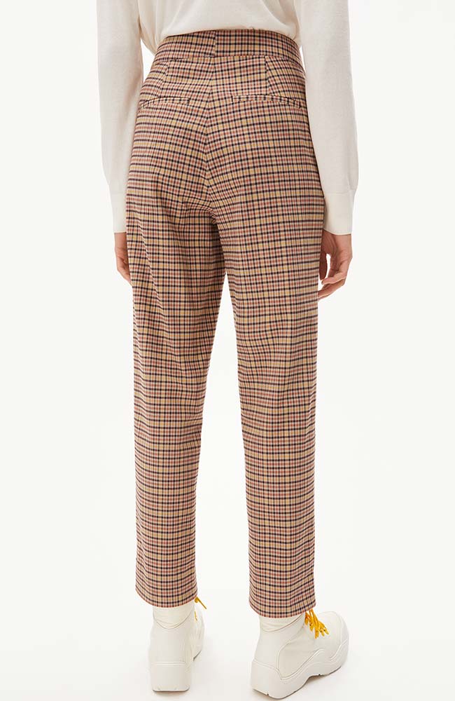 Korneliaa Tartan Broek Bruin 1