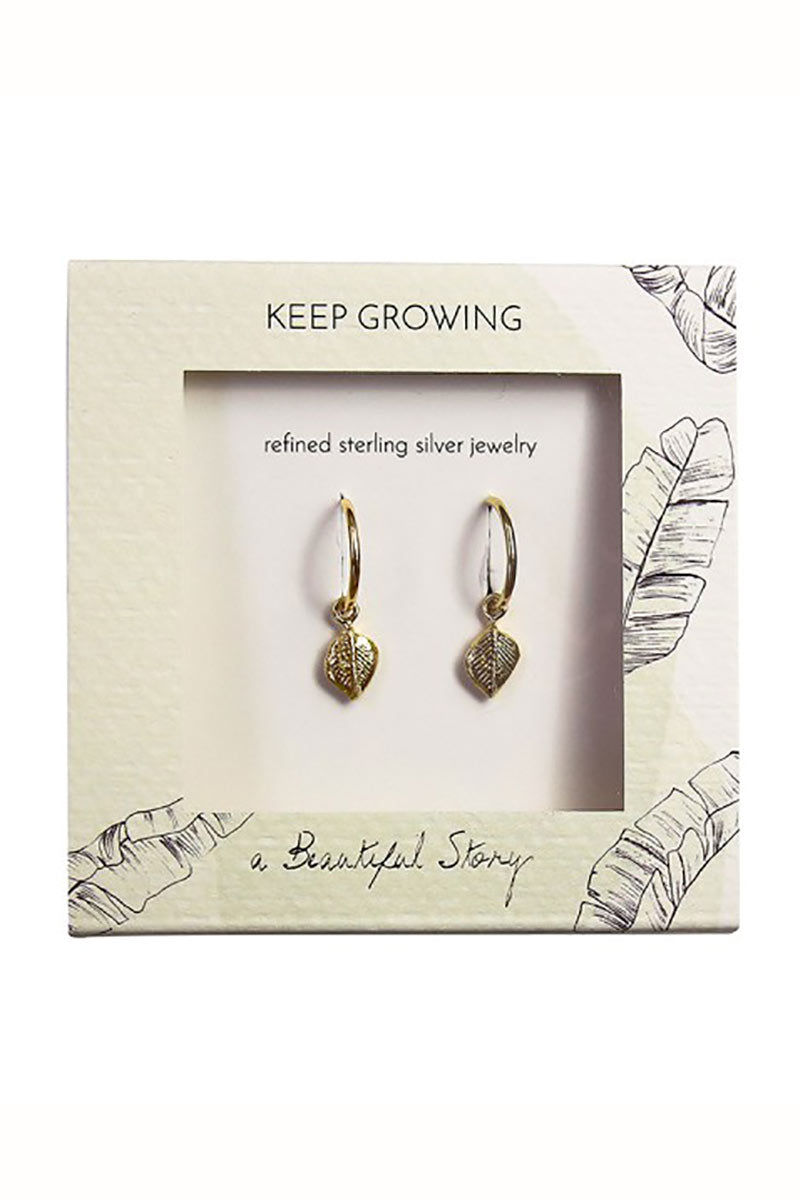 Leaf Earrings - Gold 2