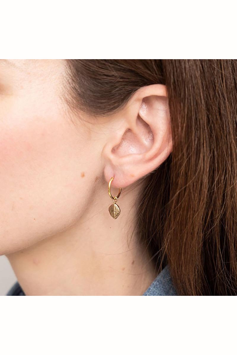 Leaf Earrings - Gold 3