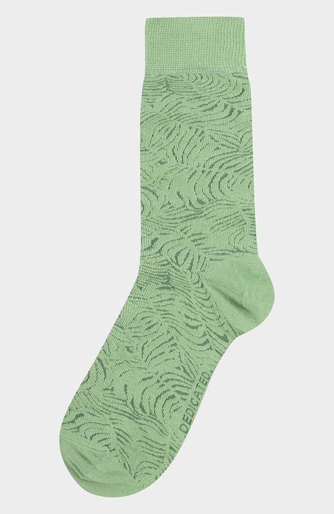 Socken Palmblätter Seegrün 1