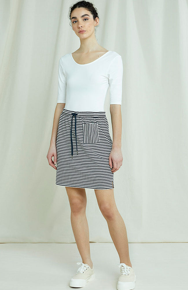 Skirt Leia Blue & White Stripes  5