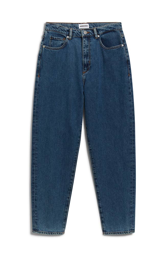 Mairaa Mom Jeans Basic Blauw 1
