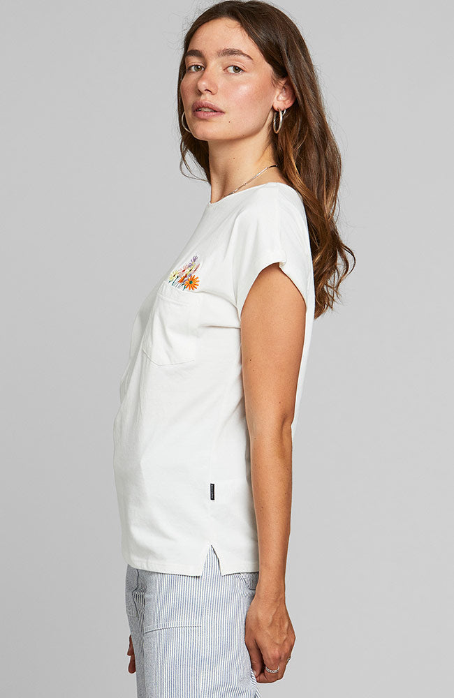 T-Shirt Visby Fleur Blanc 3