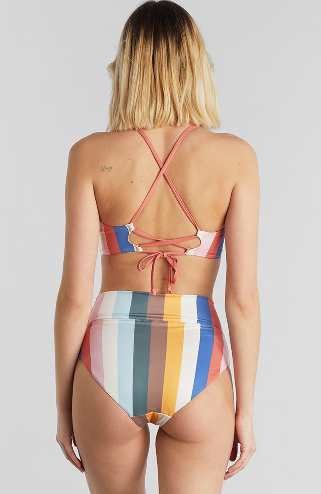 DEDICATED - Bikini Top Alva Stripes Multi Color