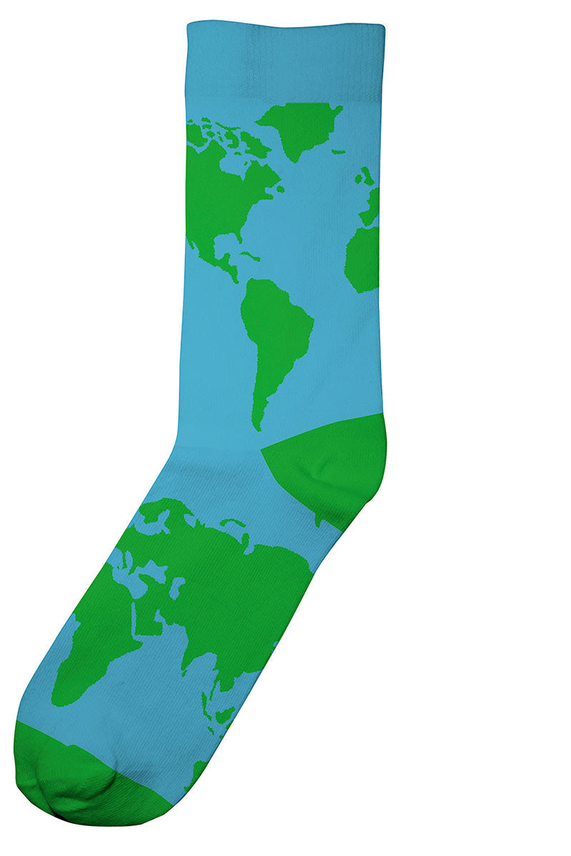 World Map Socks 2