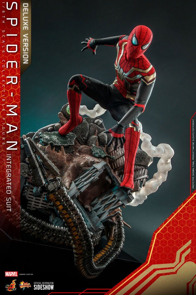 Hot Toys Spider-Man: No Way Home Spider-Man (Integrated Suit) Deluxe V –  Movie Figures