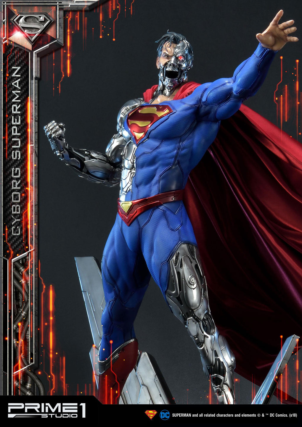 Prime 1 Studio Dc Comics Cyborg Superman Statue Movie Figures