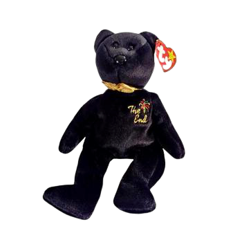 the end bear beanie baby