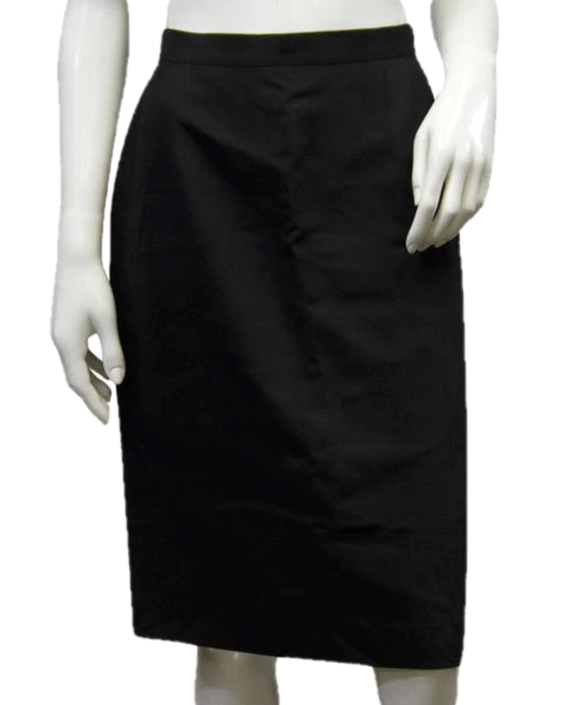 Giorgio Armani 70's Pencil Skirt Black Size 46/12 SKU 000009 – Designers On  A Dime