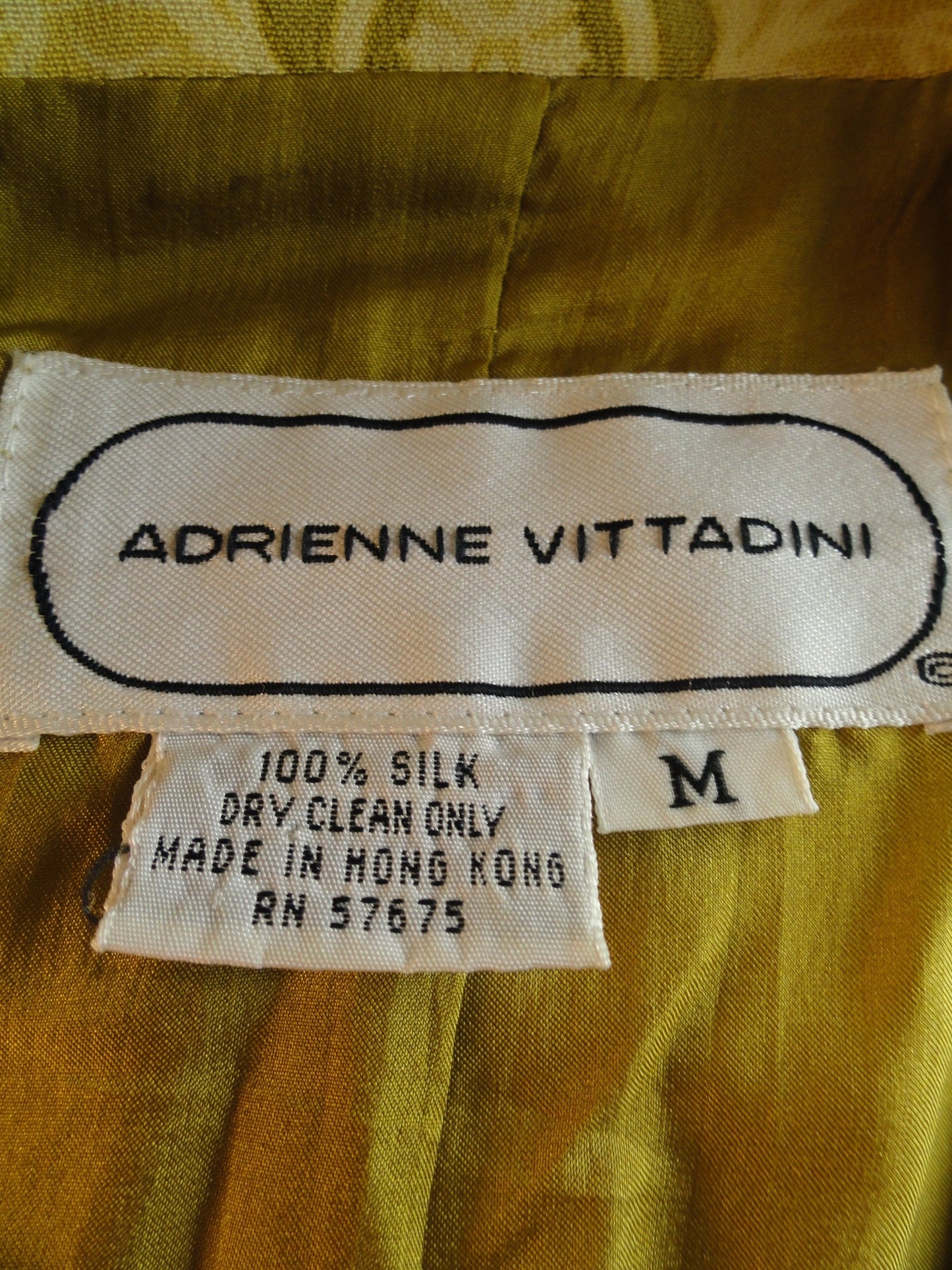 Adrienne Vittadini 70's Blazer Yellow & Green Size M SKU 000008 ...