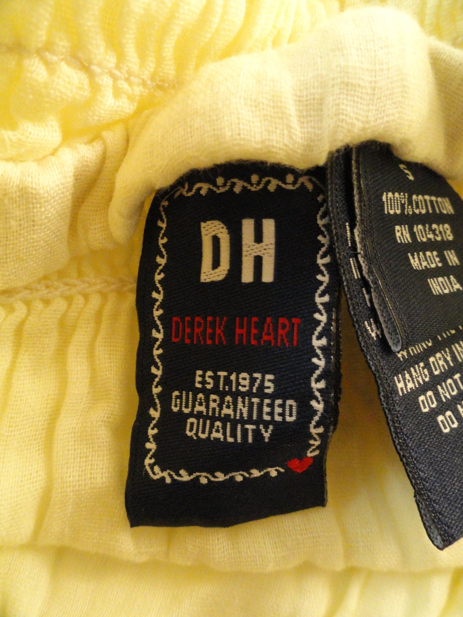 Derek Heart 90's Top Yellow Size S SKU 000095 – Designers On A Dime