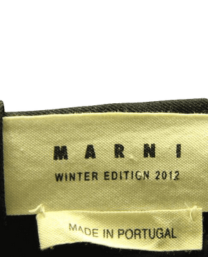 Marni Skirt Midi Black A-Line Size 38 SKU 000028