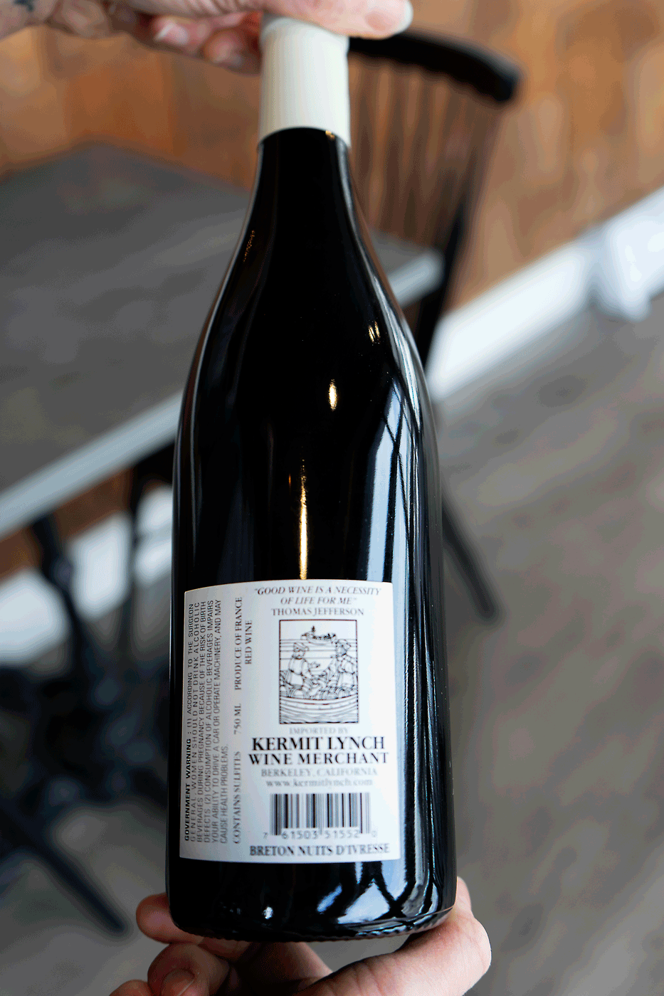 where to find importer information on a wine bottle
